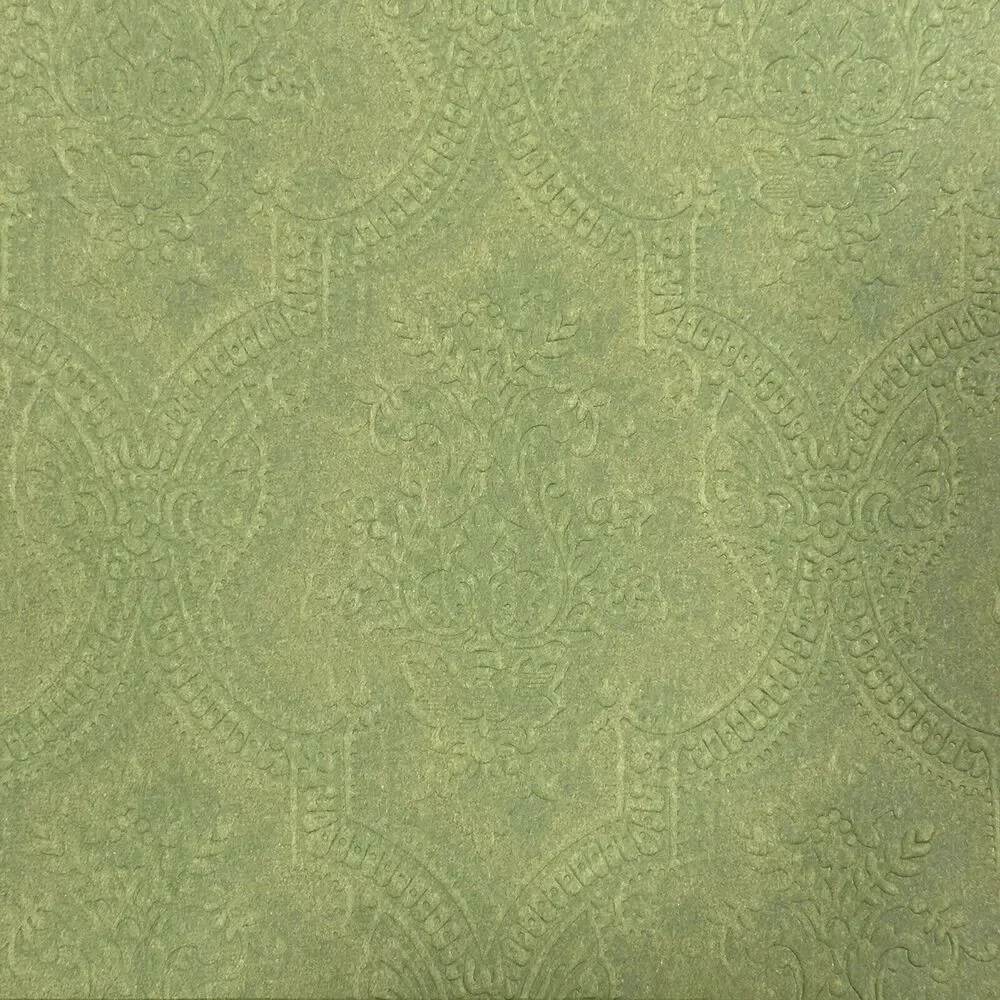 GUCCI 19x14x7 Authentic Paper Shopping Gift Bag Tote Green Damask Print Embossed